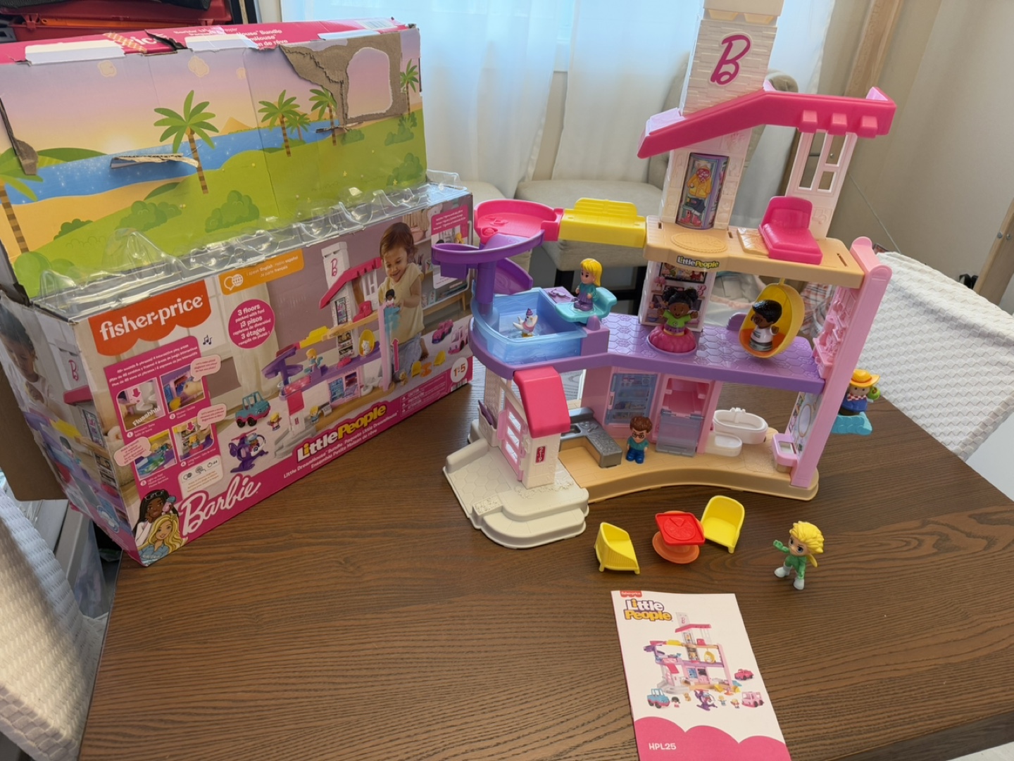 Fisher-Price Little People Barbie 3-Story Dreamhouse Playset