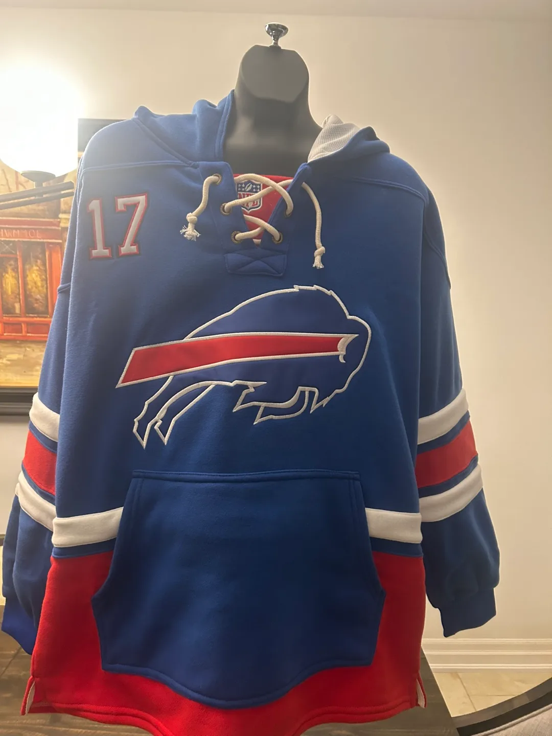 Josh Allen Buffalo Bills Hoodie Large NFL Football image indicator(5)