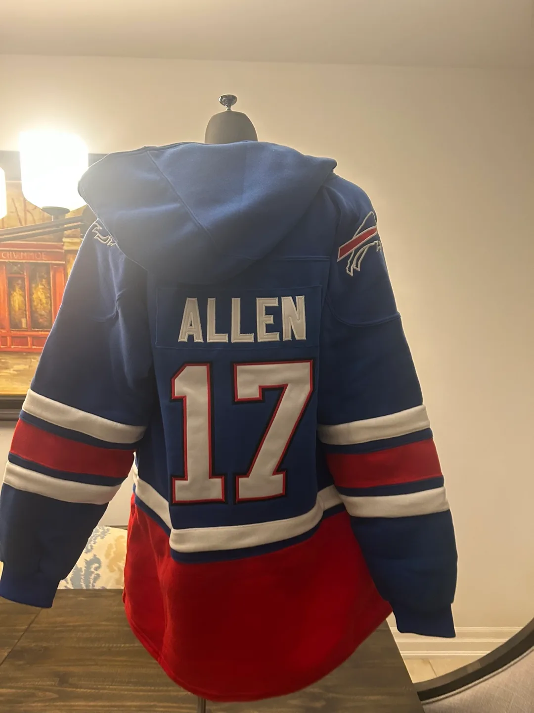 Josh Allen Buffalo Bills Hoodie Large NFL Football image indicator(6)