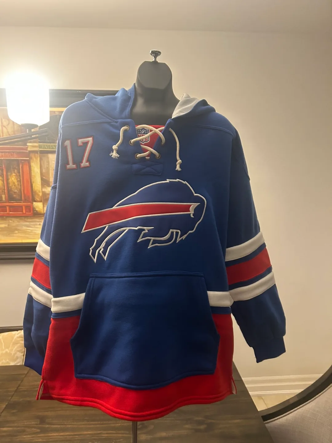 Josh Allen Buffalo Bills Hoodie Large NFL Football image indicator(9)