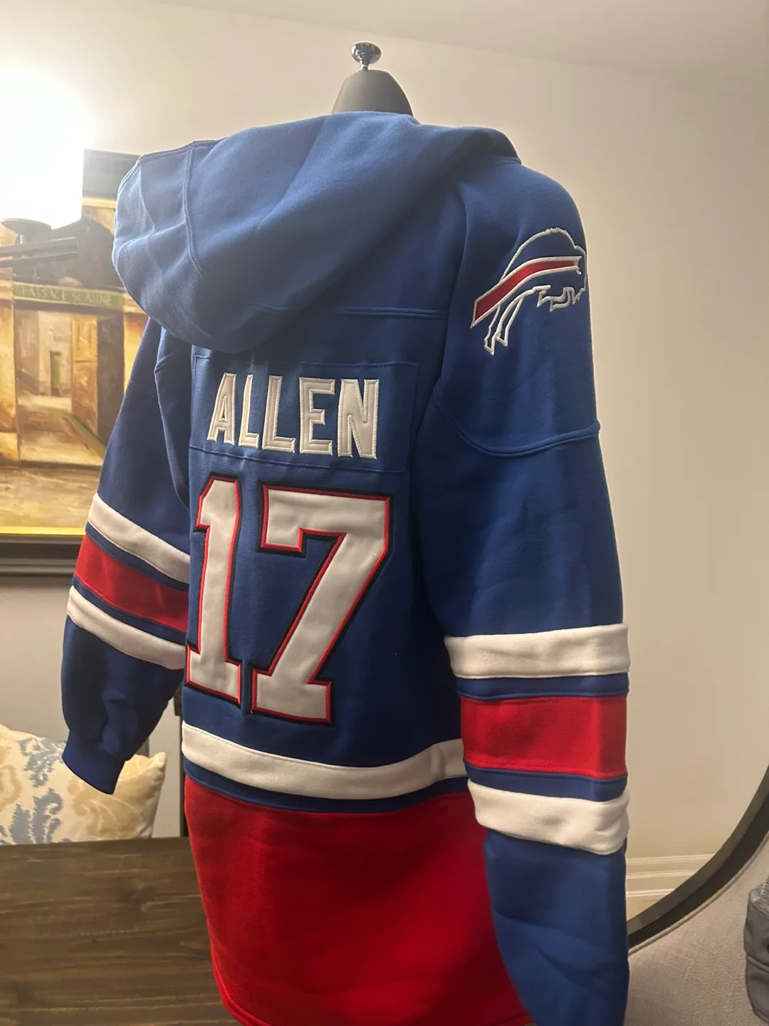 Josh Allen Buffalo Bills Hoodie Large NFL Football image indicator(7)