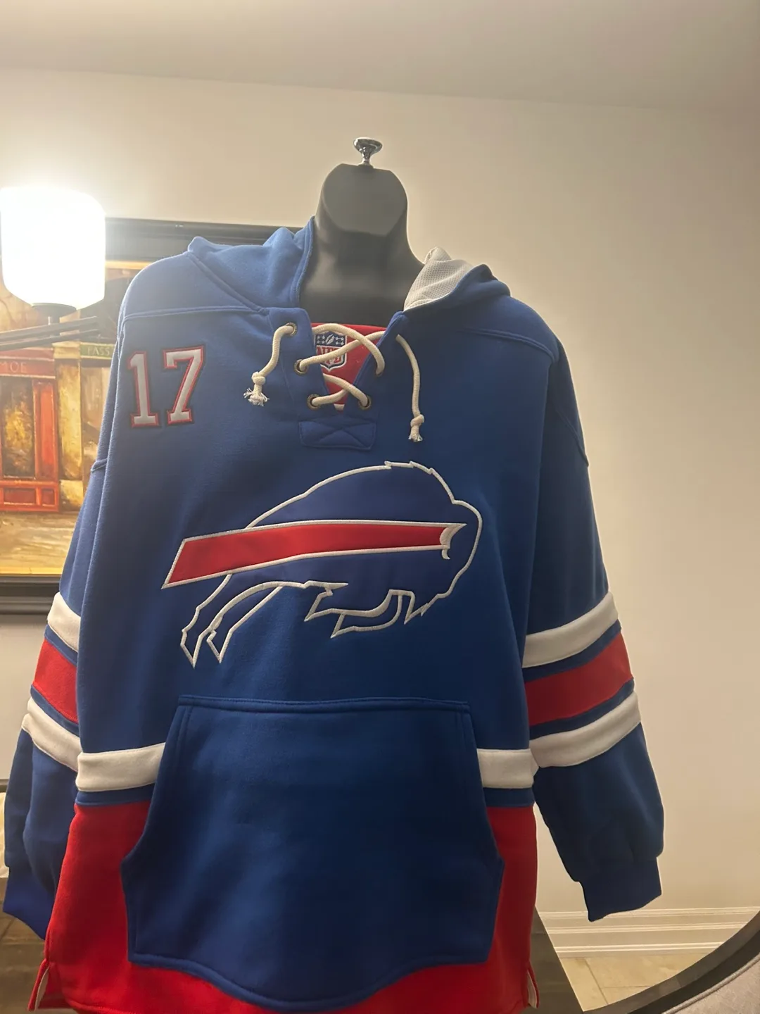 Josh Allen Buffalo Bills Hoodie Large NFL Football image indicator(10)