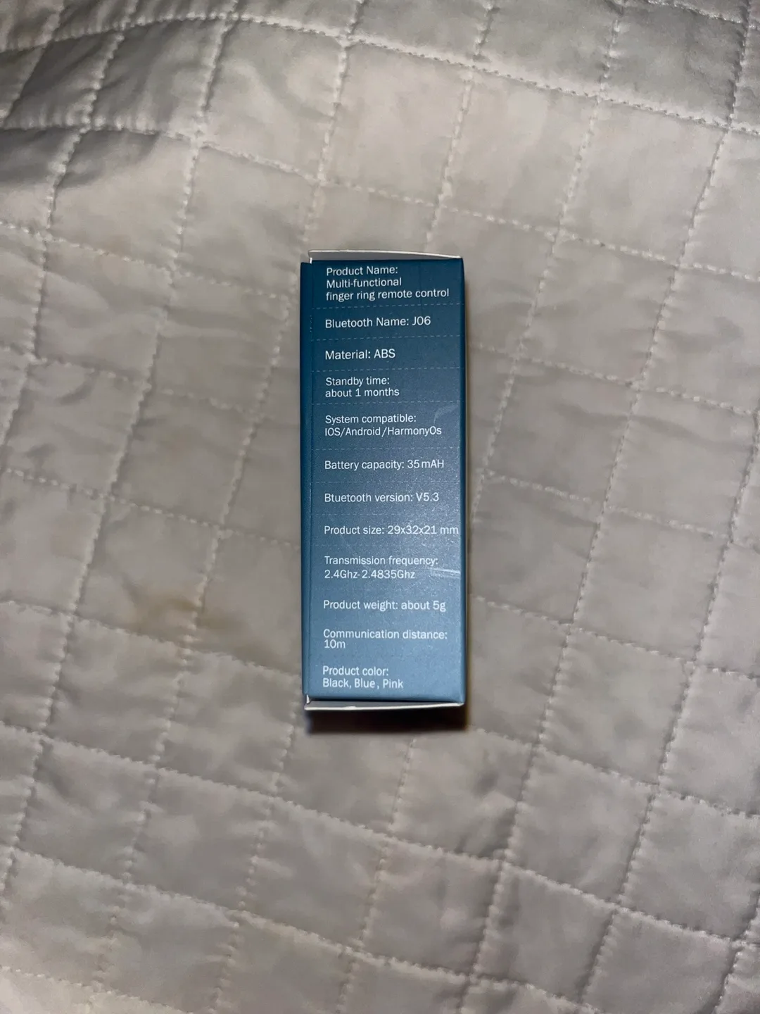 Black Multi-functional Finger Ring Remote Control image indicator(3)