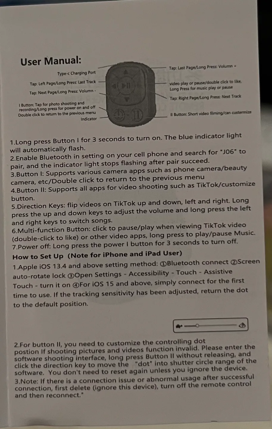 Black Multi-functional Finger Ring Remote Control image indicator(4)