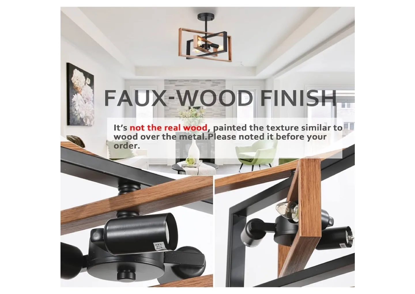 Mid-Century Modern Farmhouse 3-Light Pendant Light Fixture image indicator(4)