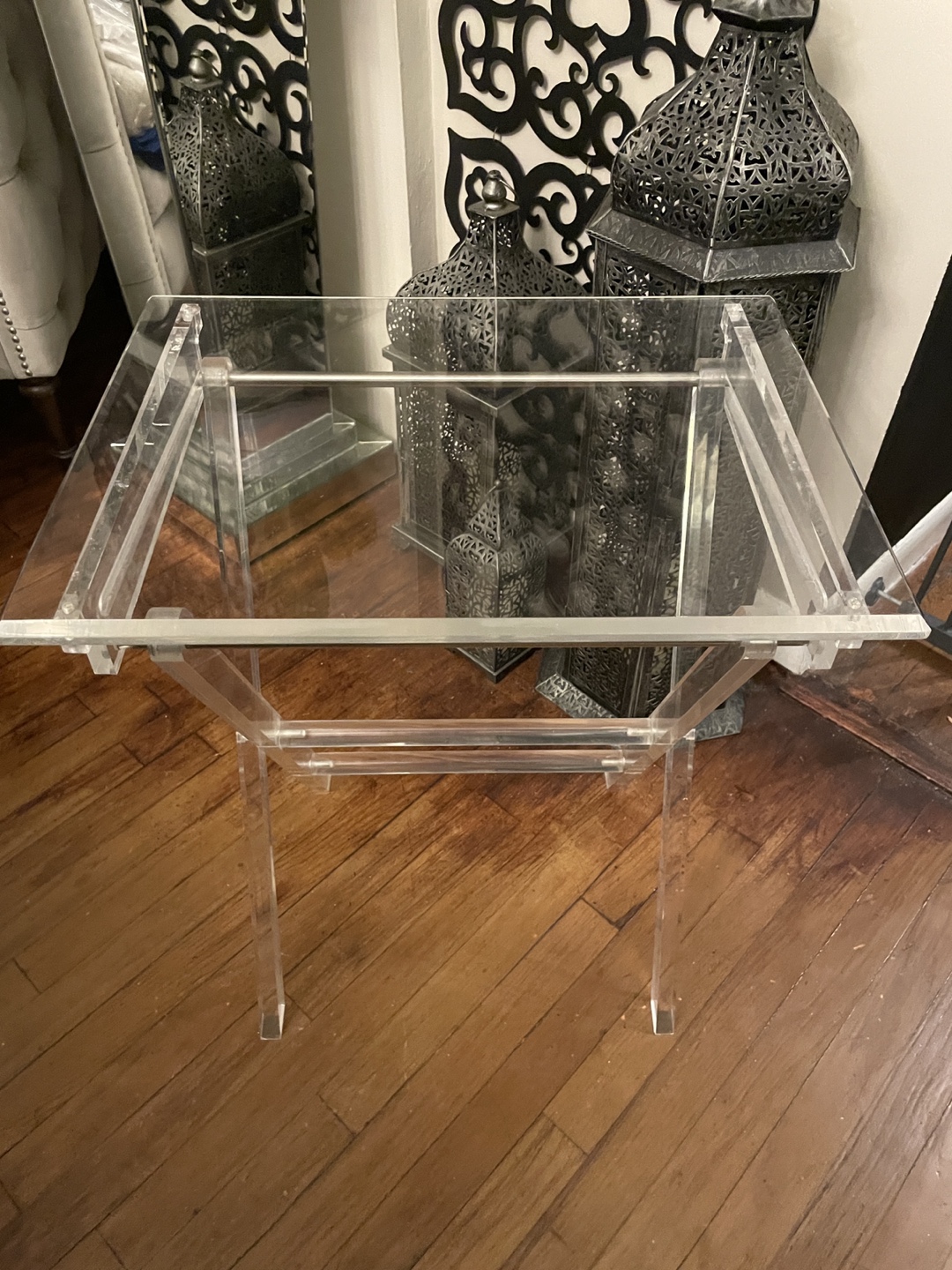 Lucite Folding TV/Side Table Tray - photo 2