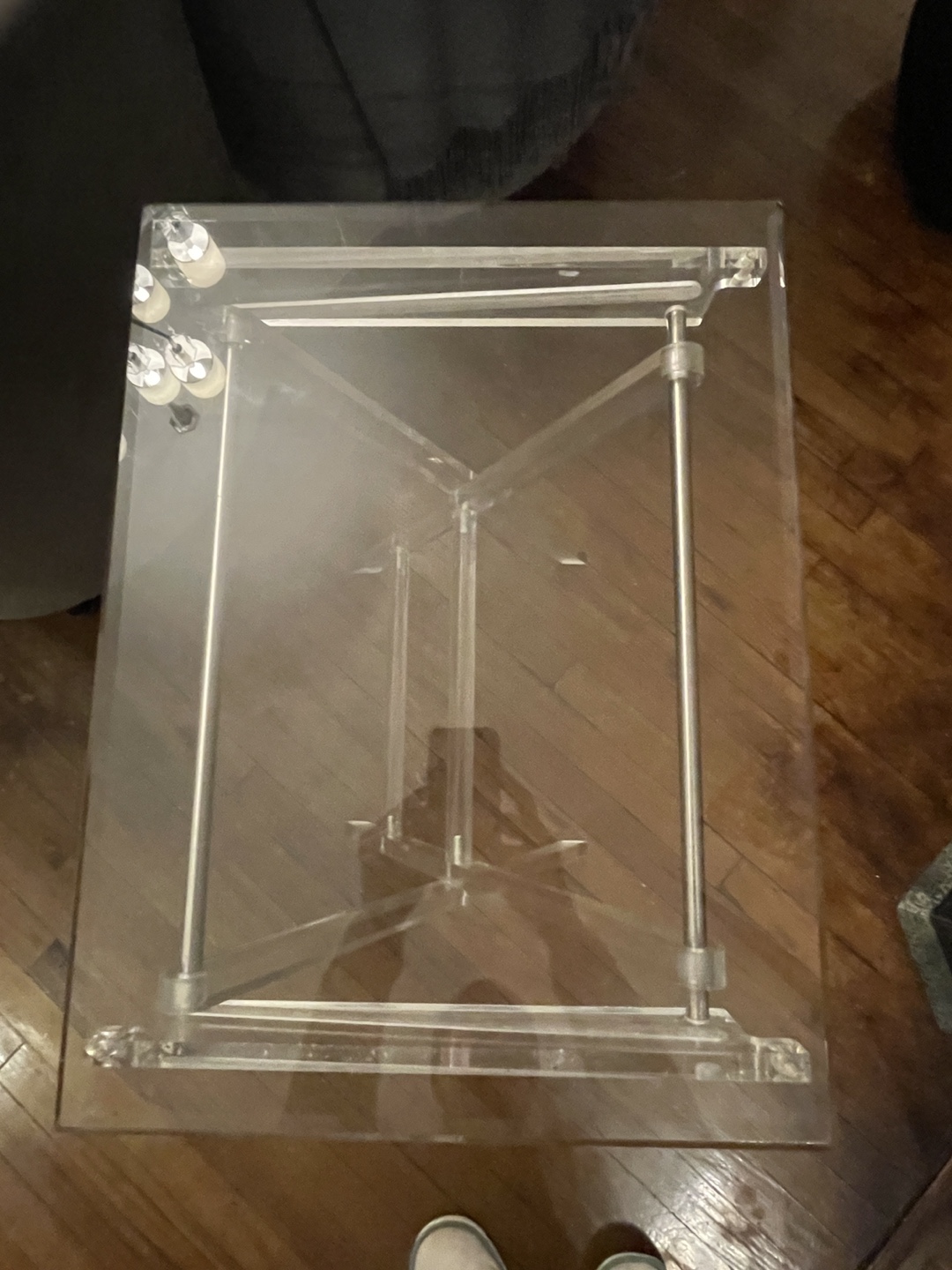 Lucite Folding TV/Side Table Tray - photo 4