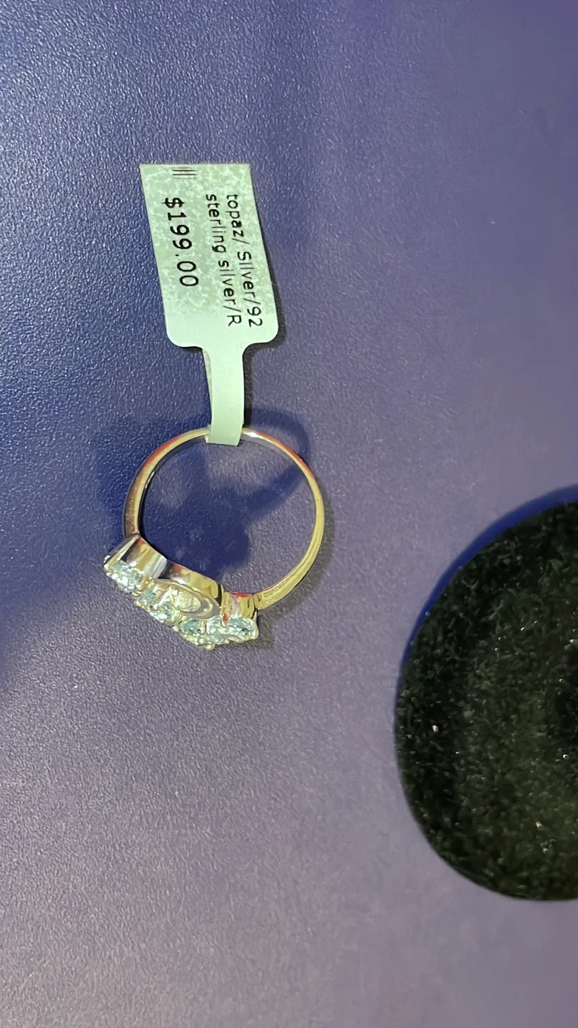 GENUINE Topaze gems in 925 Sterling Silver Ring, image indicator(3)