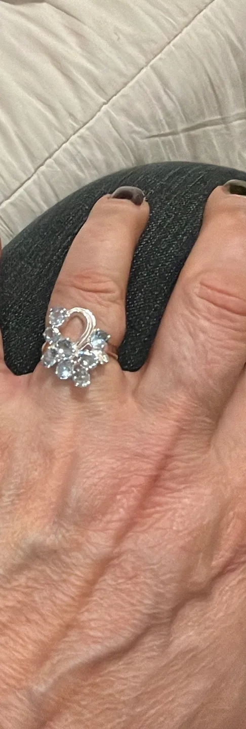 GENUINE Topaze gems in 925 Sterling Silver Ring, image indicator(6)