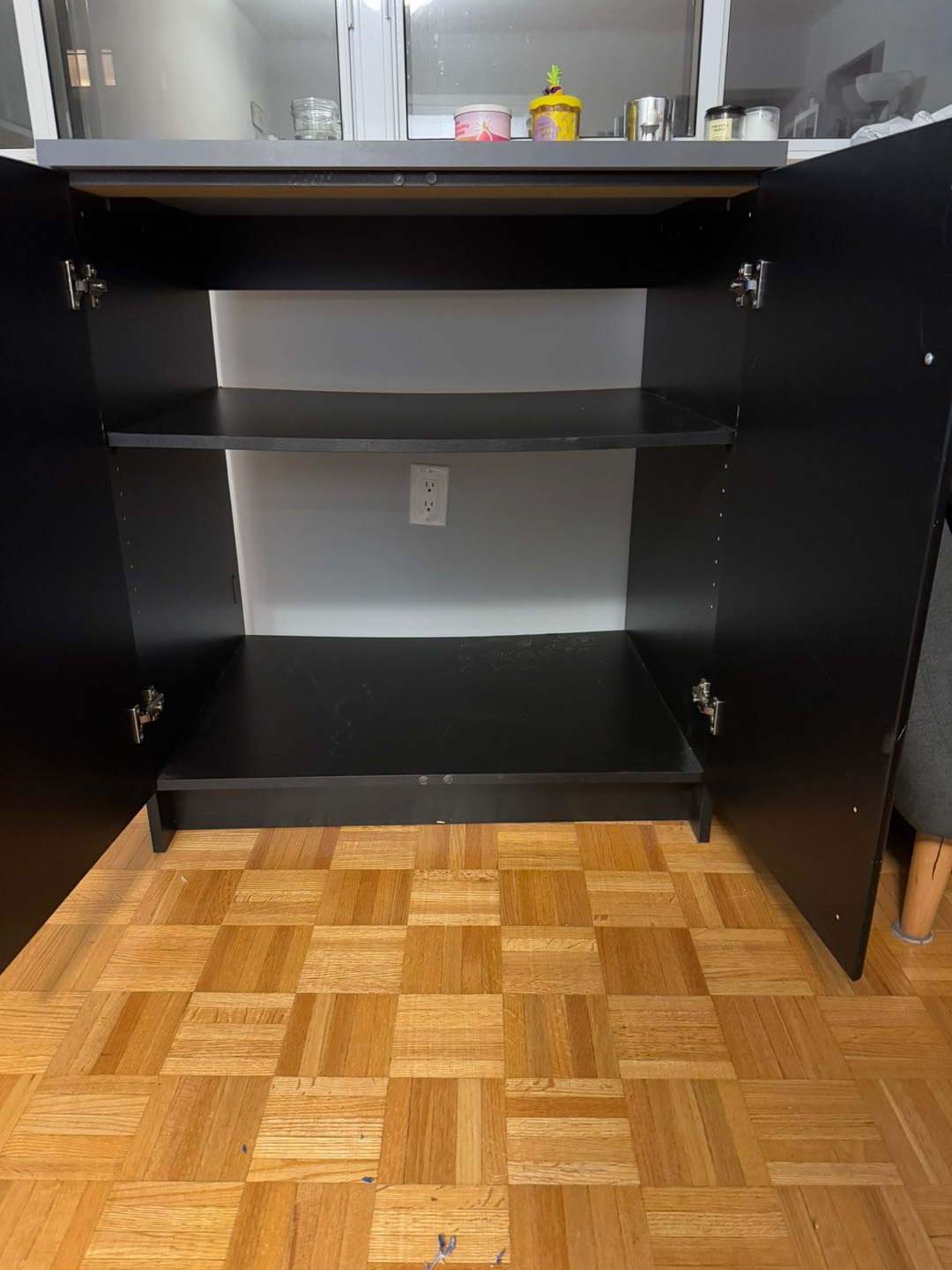 LAST DAY: Black Two-Door Storage Cabinet - photo 2