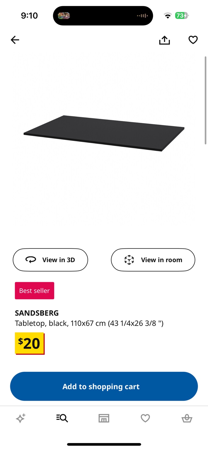 IKEA SANDBERG Tabletop and Underframe - photo 2