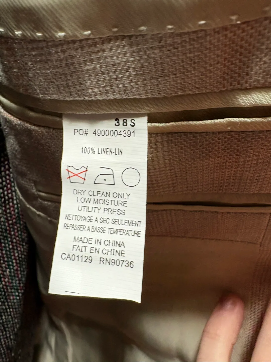 Calvin Klein Men's Sport Jacket, Size 38S image indicator(3)