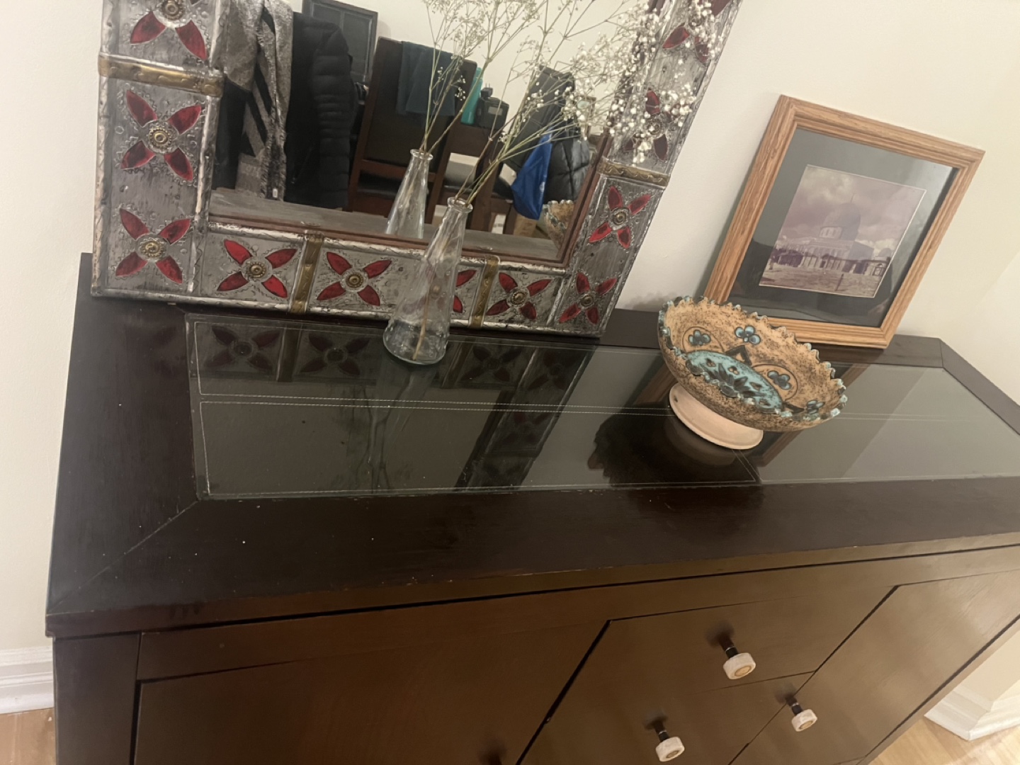 Dark Brown Wooden Sideboard - photo 3