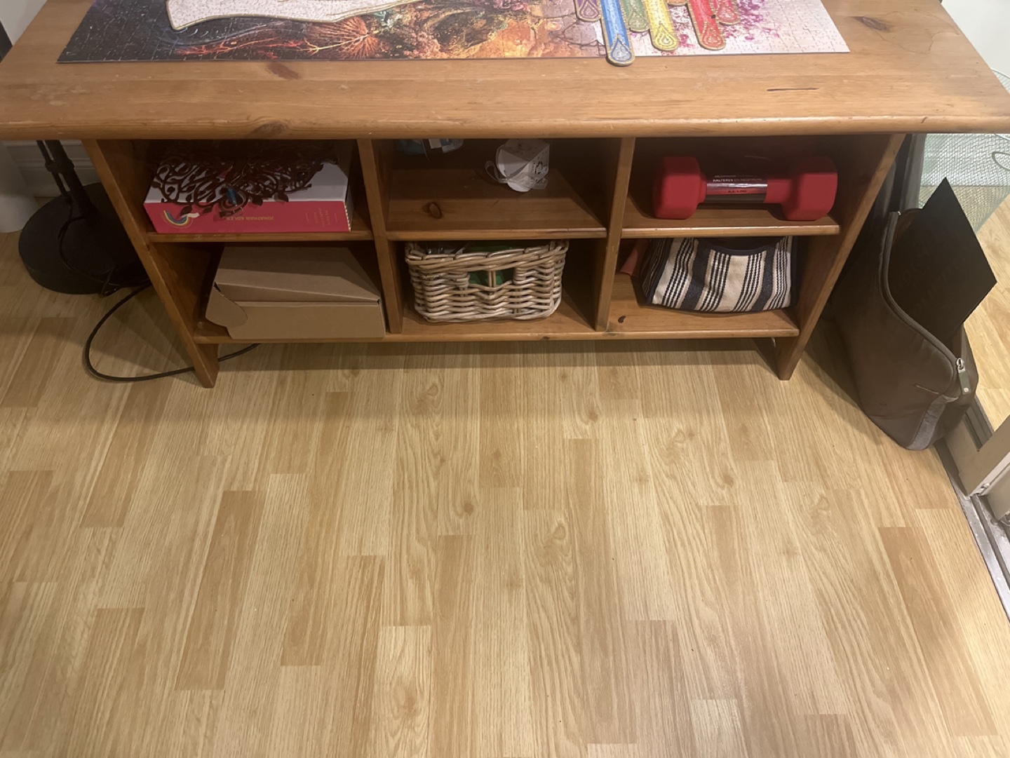 Ikea Solid wood coffee table with storage - photo 3