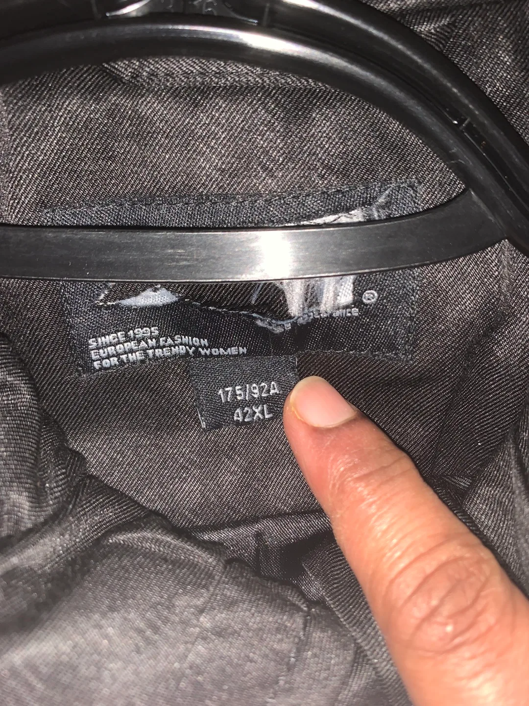 Women's Black Bow Neck Jacket - Size 42XL image indicator(4)