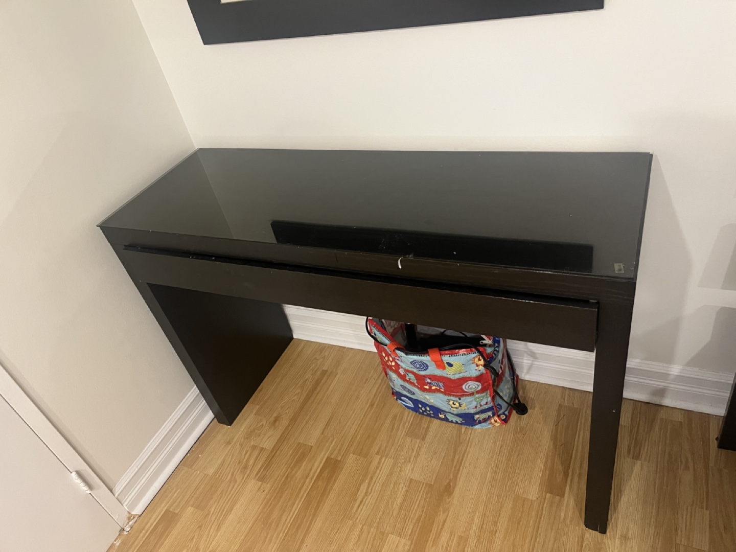 IKEA Black Vanity with Mirror