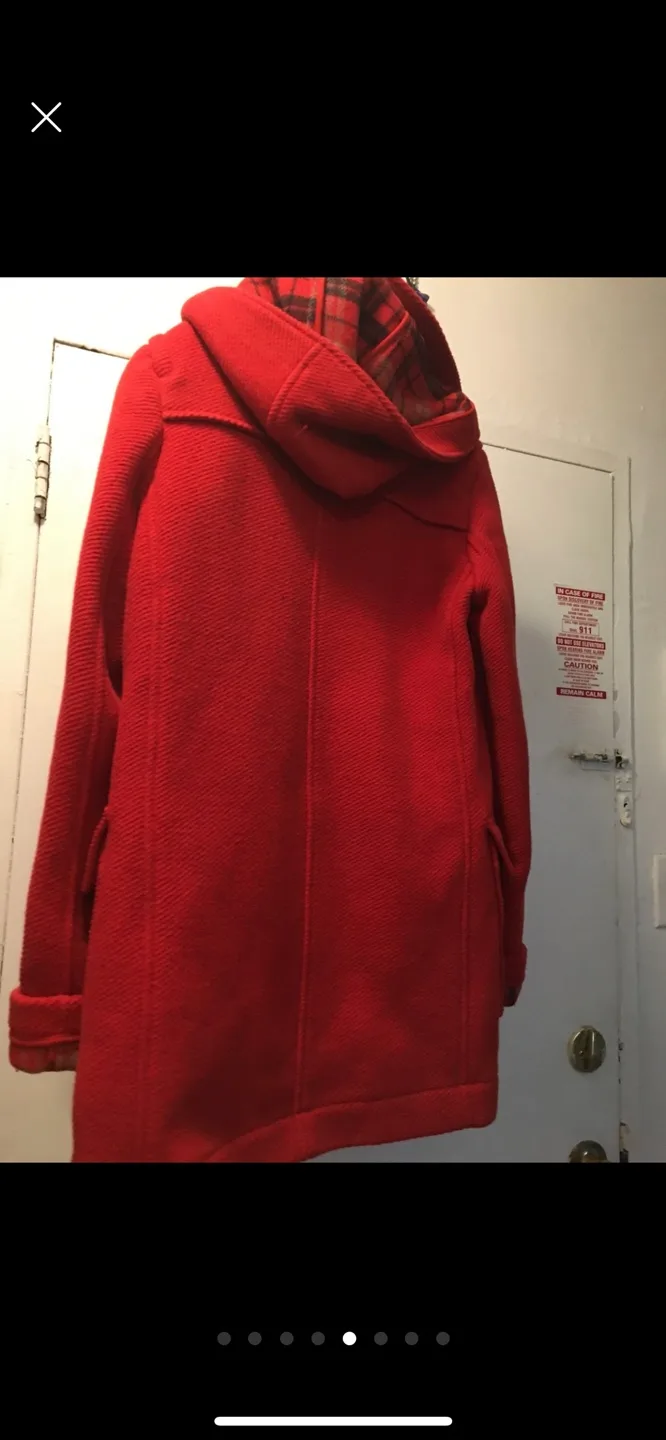 Red Hooded Duffle Coat image indicator(2)