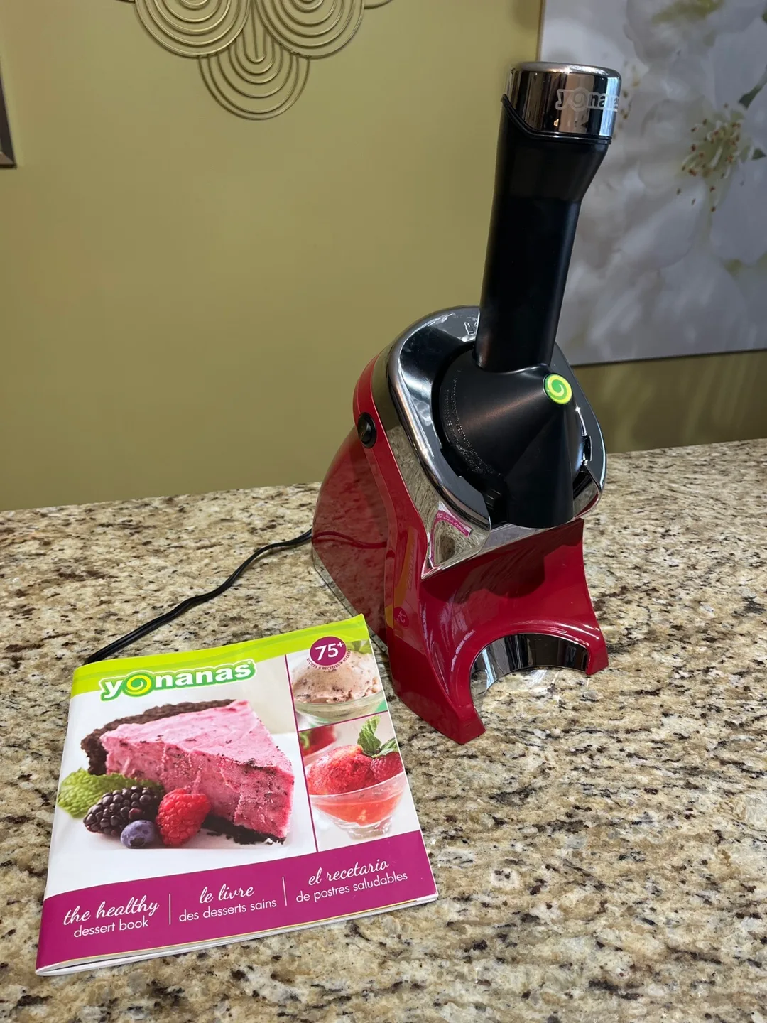 Red Yonanas Frozen Fruit Ice Cream Maker image indicator(3)