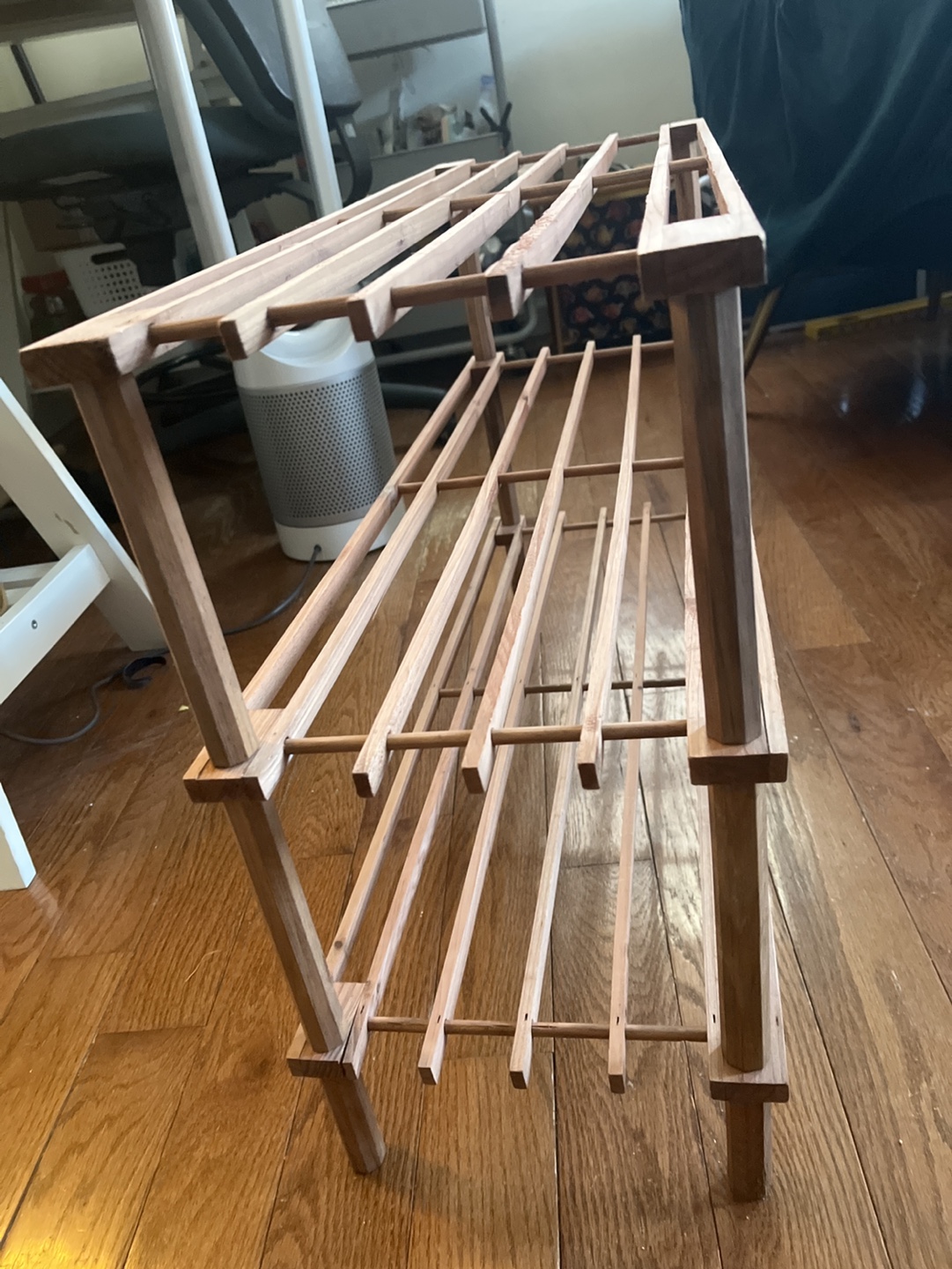 Wooden Shoe Rack Organizer - photo 2