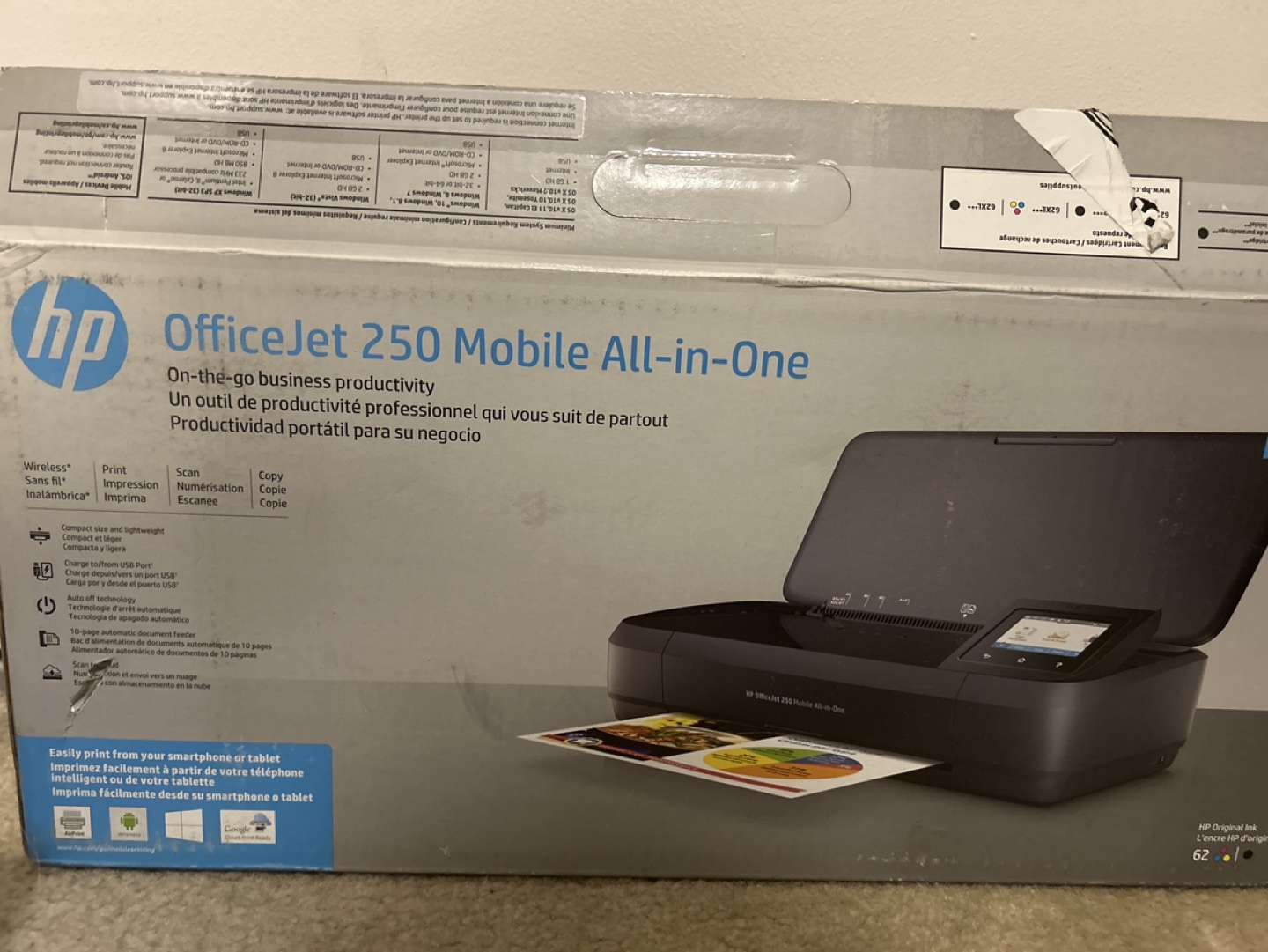 HP OfficeJet 250 Mobile All-in-One Printer - photo 3