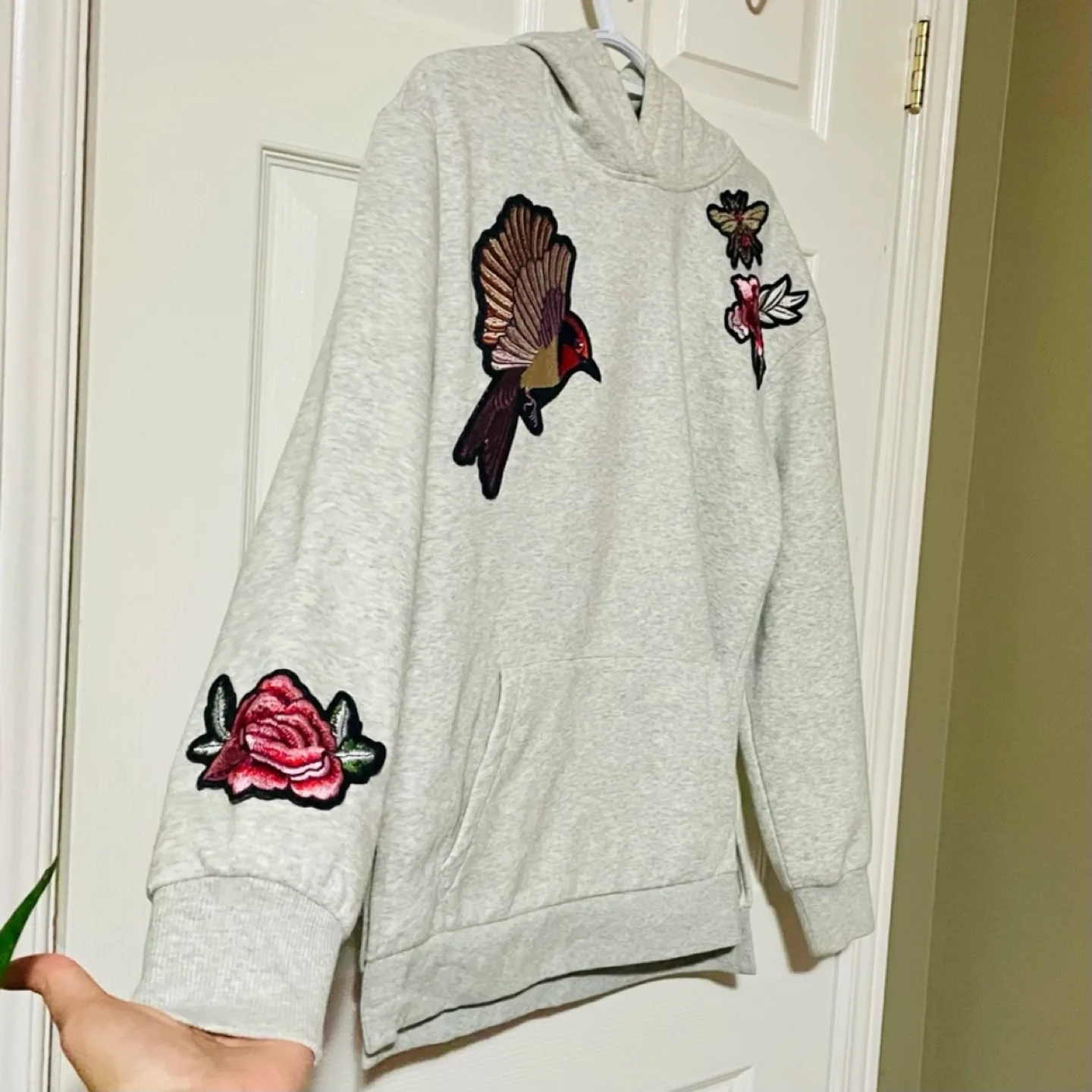 H&M Gray Sweatshirt Hoodie image indicator(3)