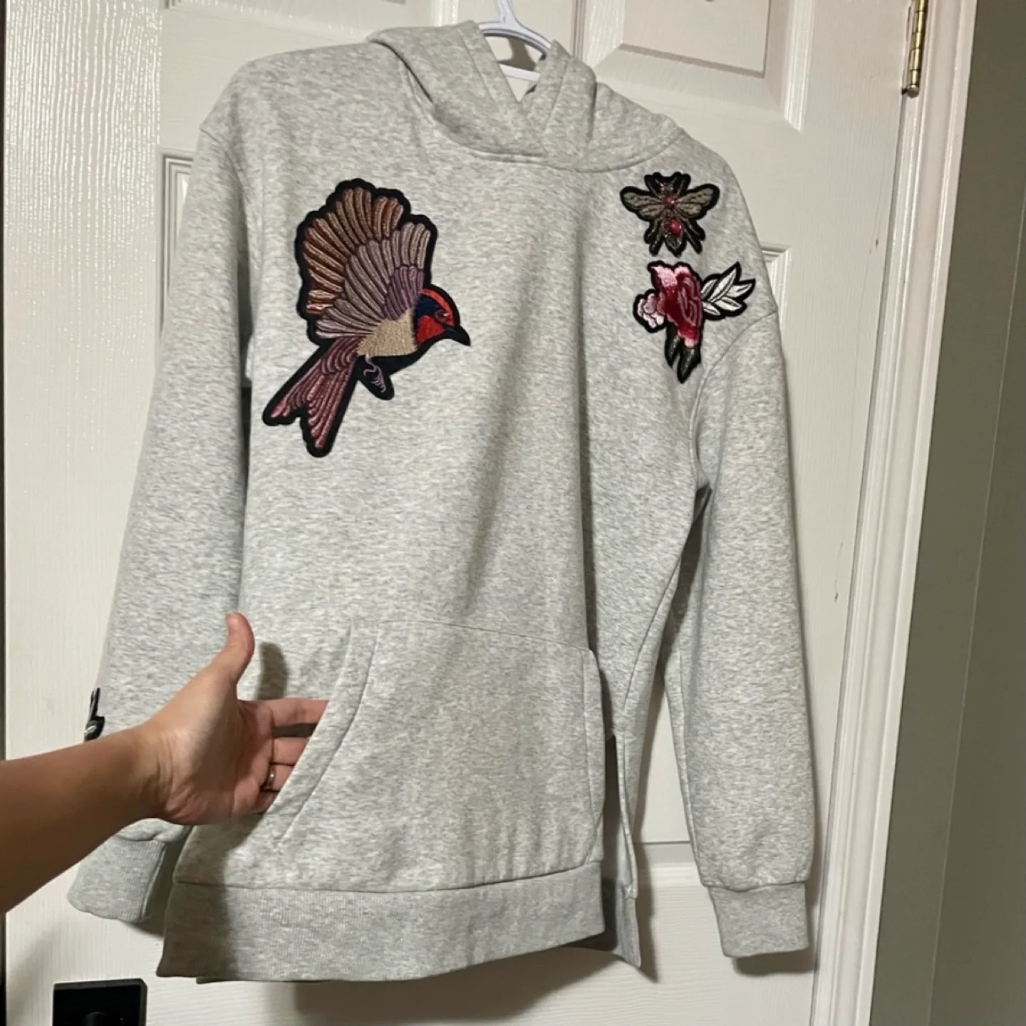 H&M Gray Sweatshirt Hoodie image indicator(6)