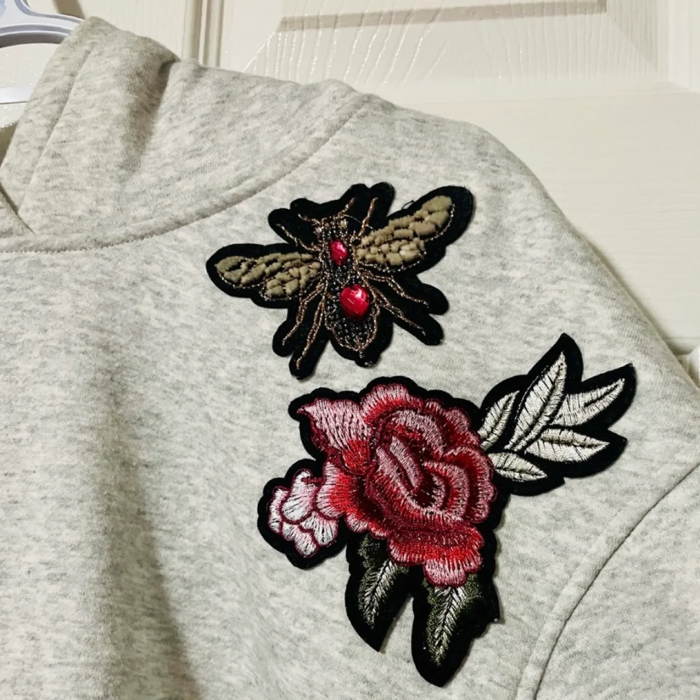 H&M Gray Sweatshirt Hoodie image indicator(8)