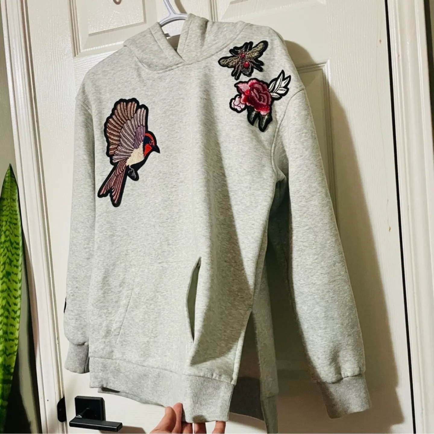 H&M Gray Sweatshirt Hoodie image indicator(4)