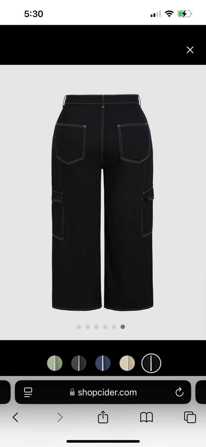 Cider Black Cargo Pants 3XL - photo 2