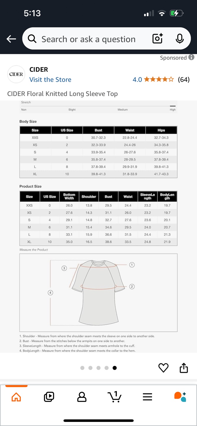Cider Floral Knitted Long Sleeve Top - photo 3