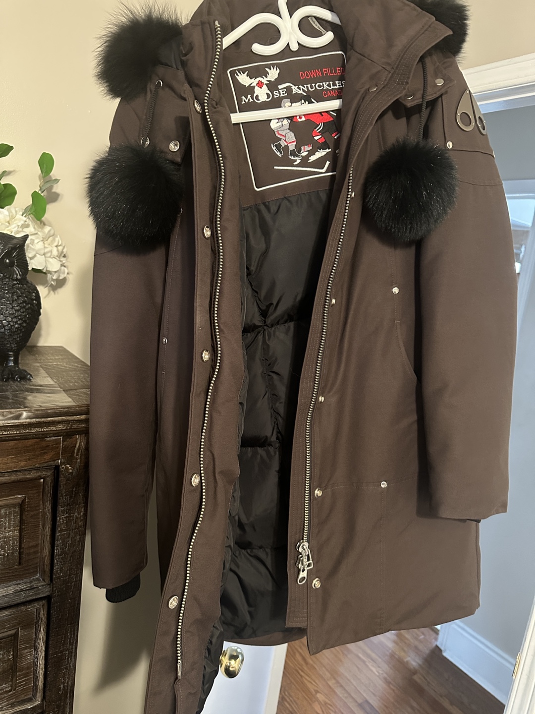 Women's Moose Knuckles Down-Filled Parka - Brown - photo 4
