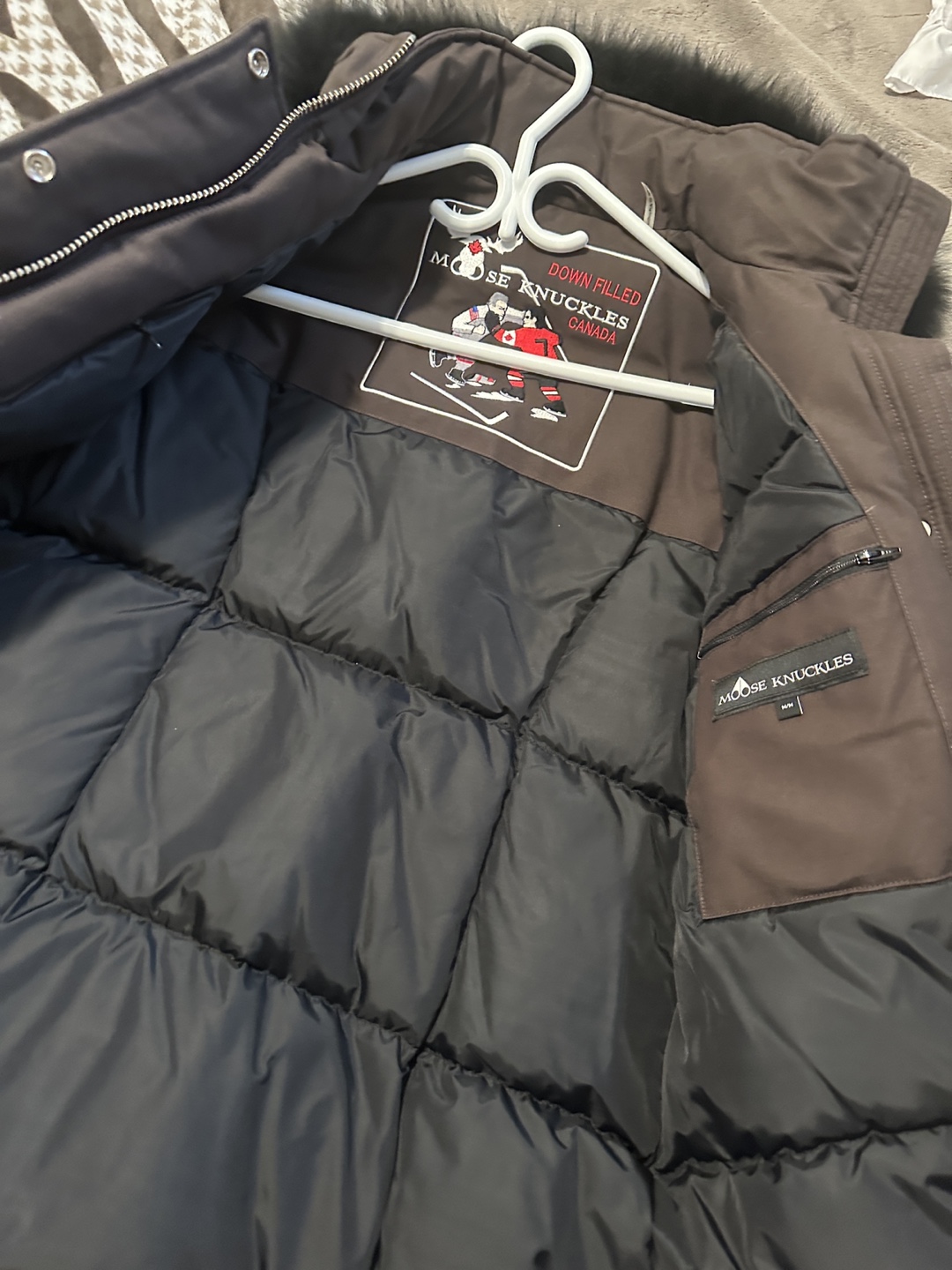 Women's Moose Knuckles Down-Filled Parka - Brown - photo 5