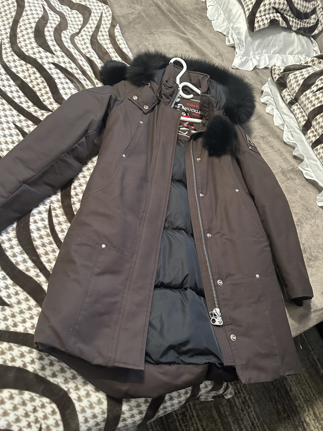 Women's Moose Knuckles Down-Filled Parka - Brown - photo 3