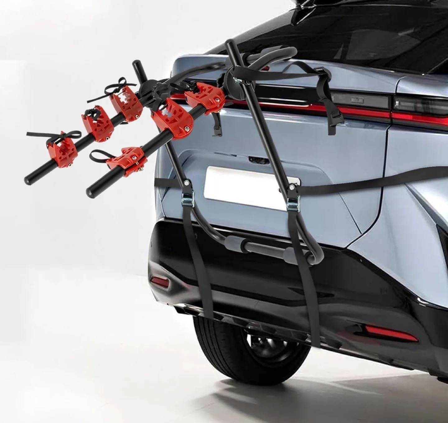 New Box Portable 3-Bike Rack for Car Trunk image indicator(4)