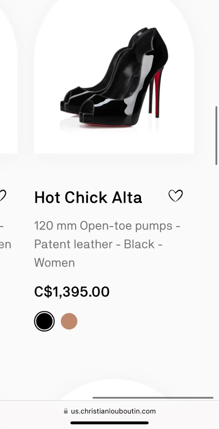 Black Leather Peep-Toe Platform Heels Christian Louboutin image indicator(7)