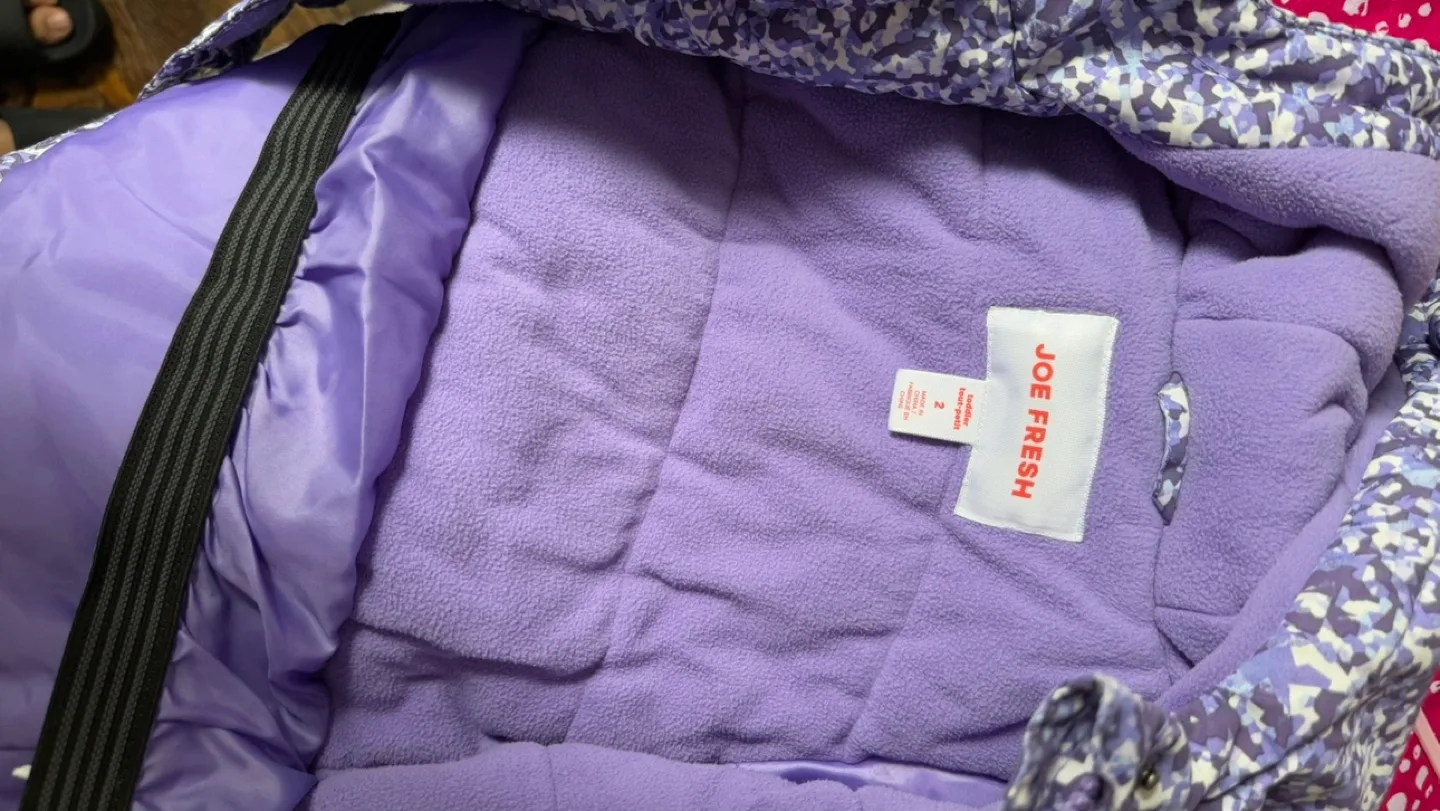 Joe Fresh Girls' Purple Winter Jacket image indicator(3)