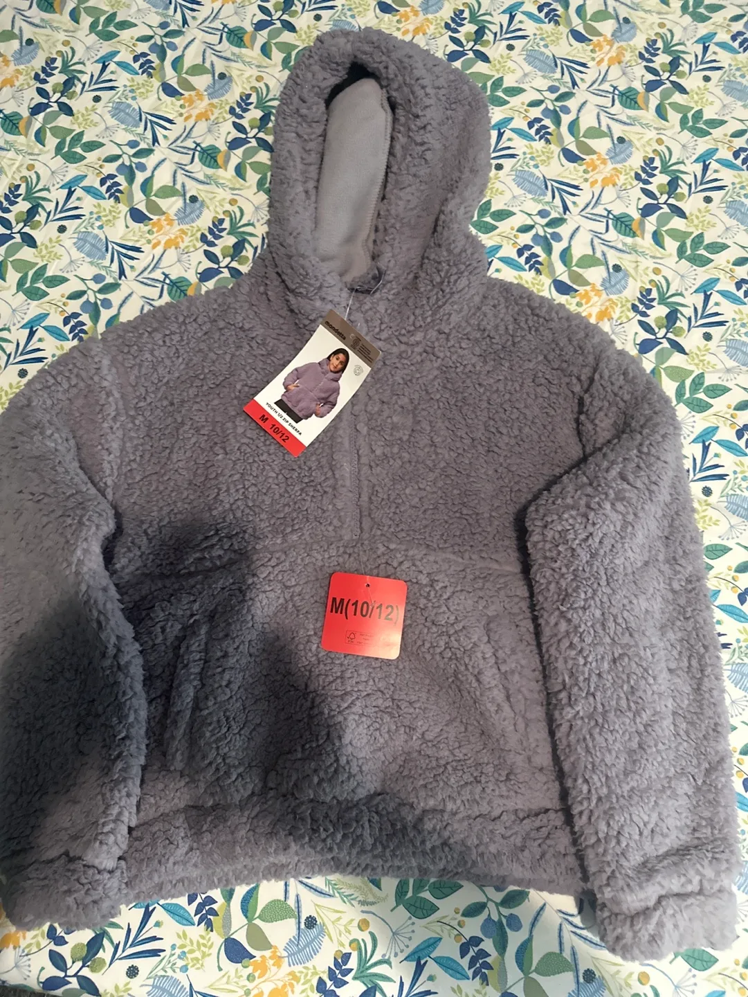 Girls' Size M(10/12) Mondetta Sherpa Hoodie image indicator(2)