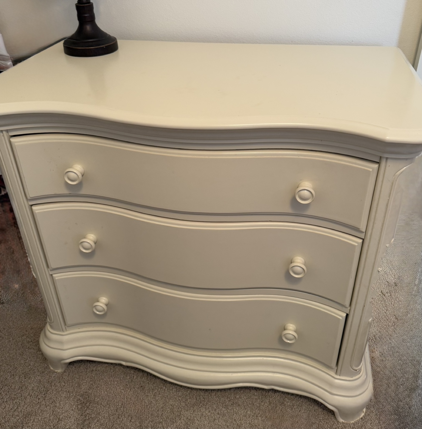 White 3-Drawer Chest