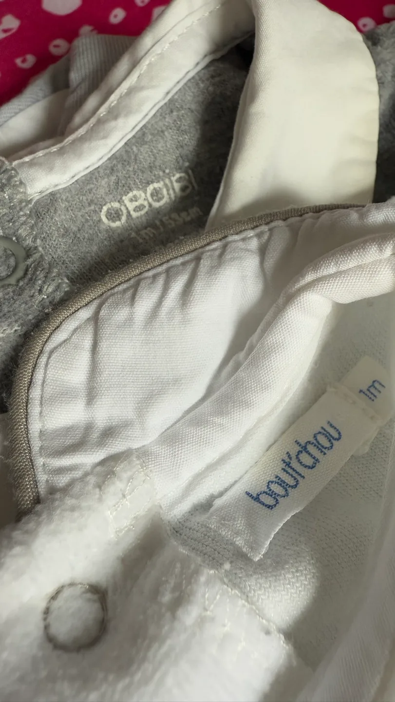 Three Baby Sleepsuits - Size 1m image indicator(3)