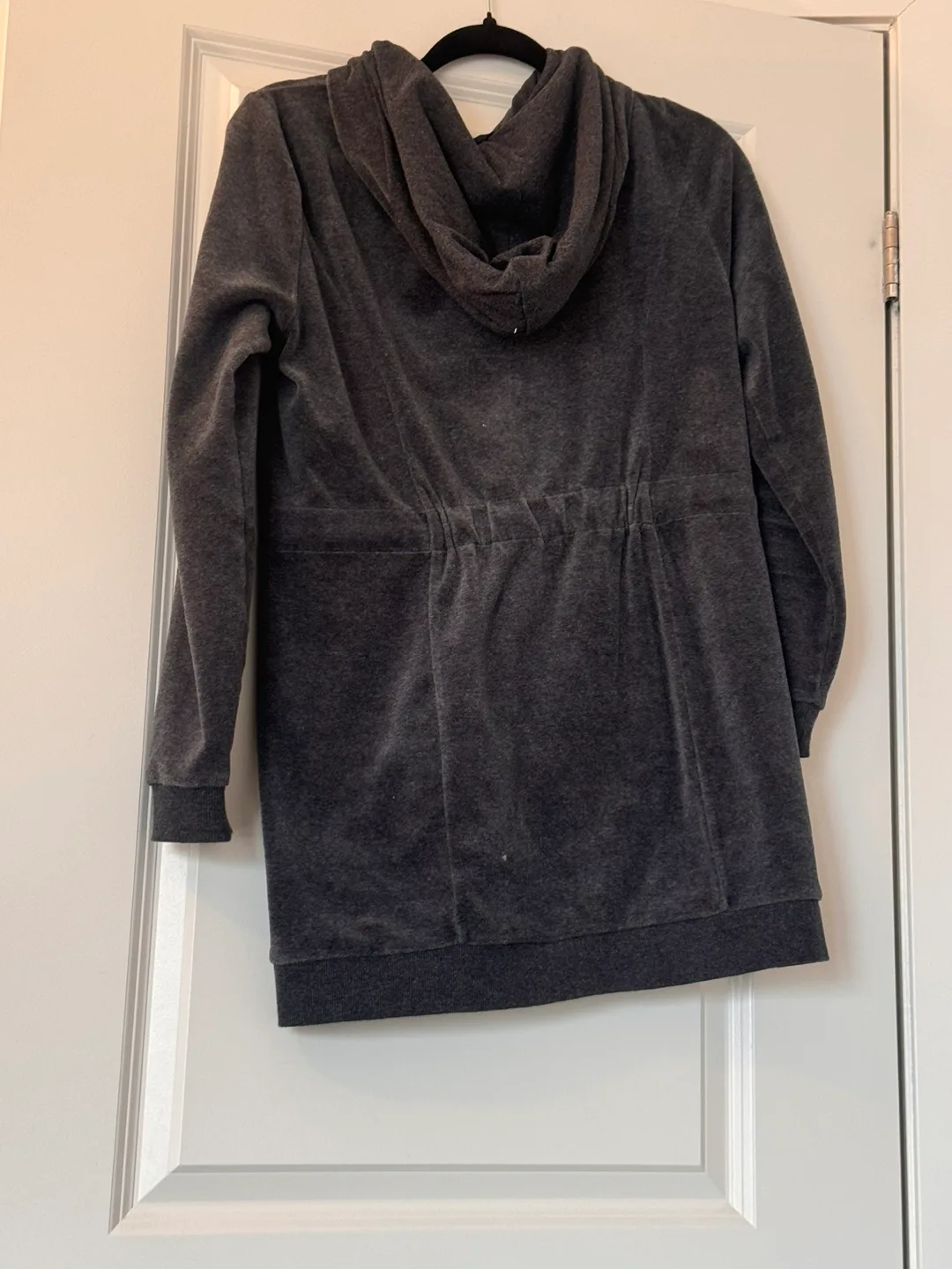 Bebe velour zip-up hoodie image indicator(5)