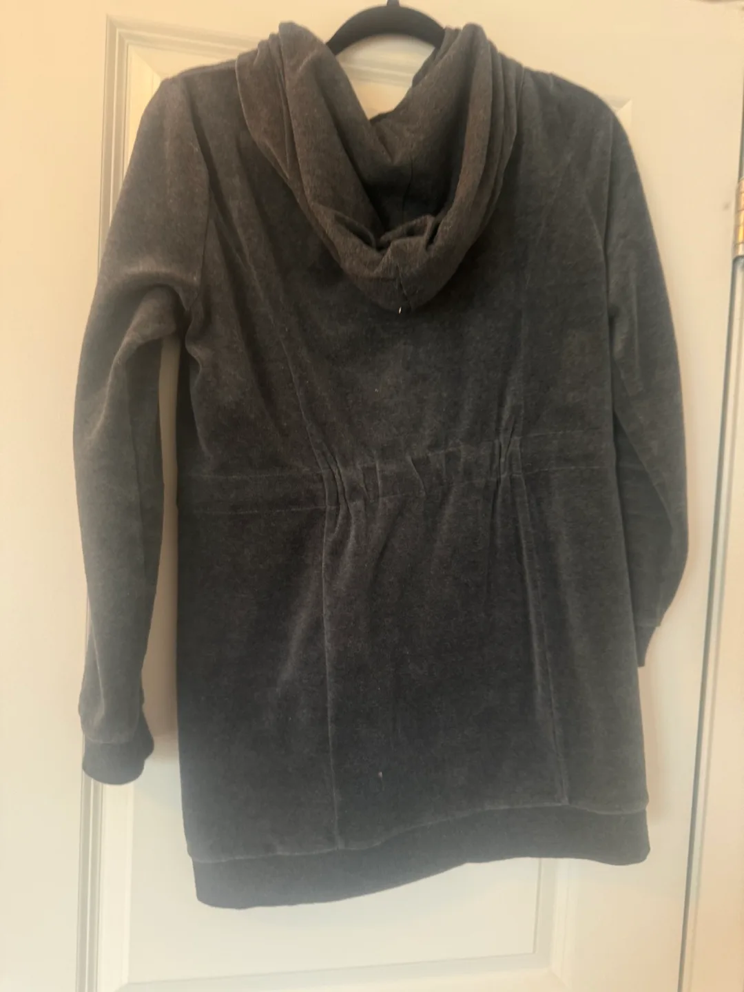 Bebe velour zip-up hoodie image indicator(8)