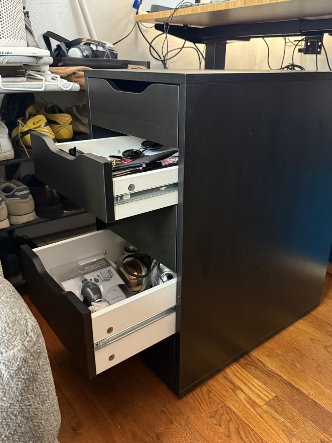 Black 5-Drawer IKEA ALEX Cabinet - photo 2
