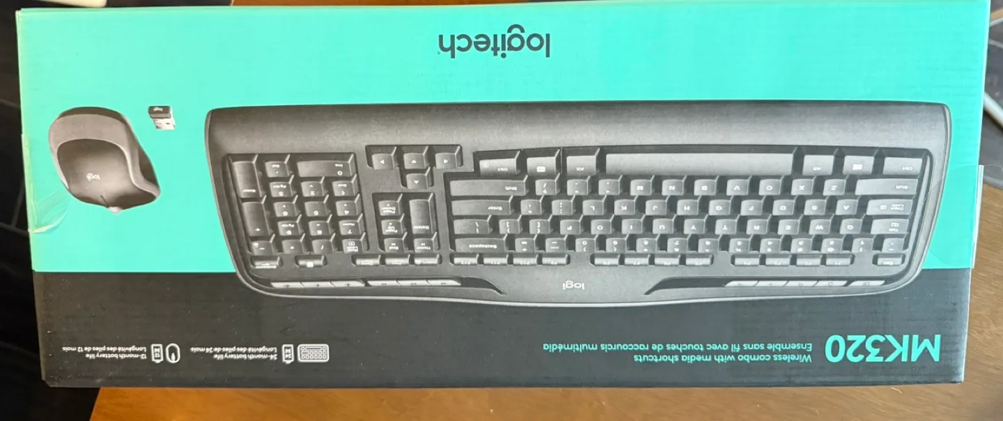 (BNIB) Logitech MK230 Wireless Keyboard and Mouse Combo thumbnail