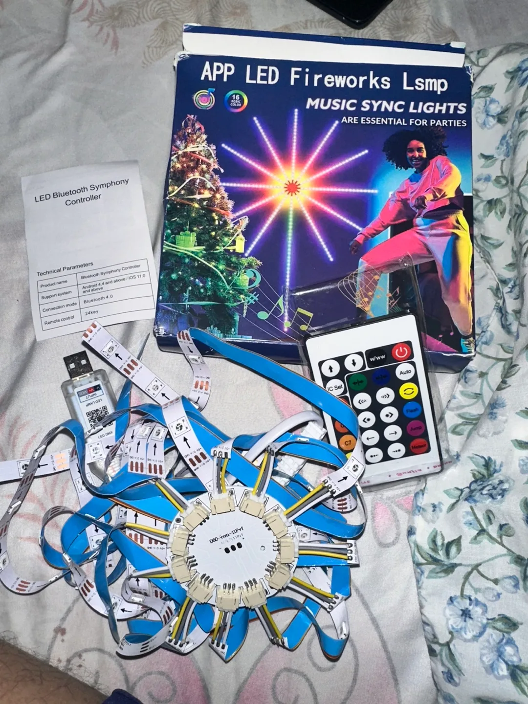 APP LED Fireworks Lsmp Music Sync Lights image indicator(2)