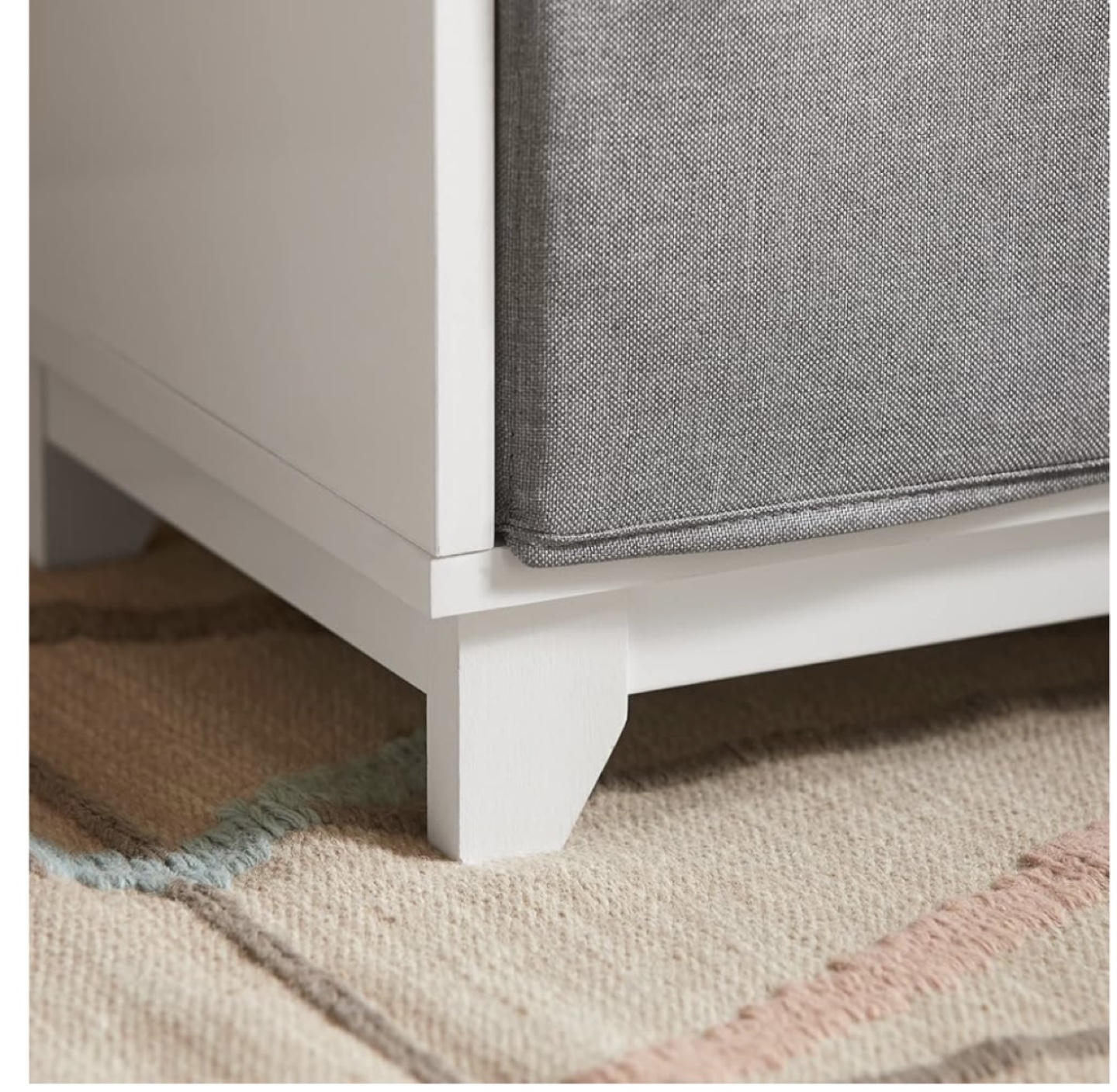White Children's Bookcase with Storage Bins - photo 3