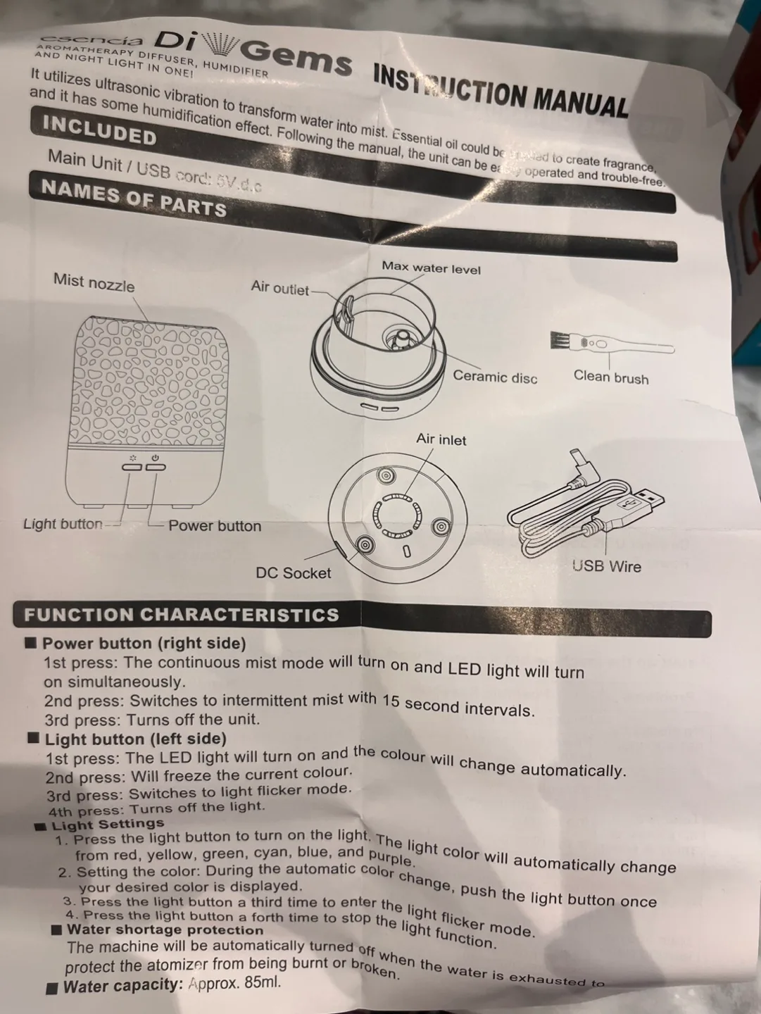 Esencia Di Gems 3-in-1 Aromatherapy image indicator(6)