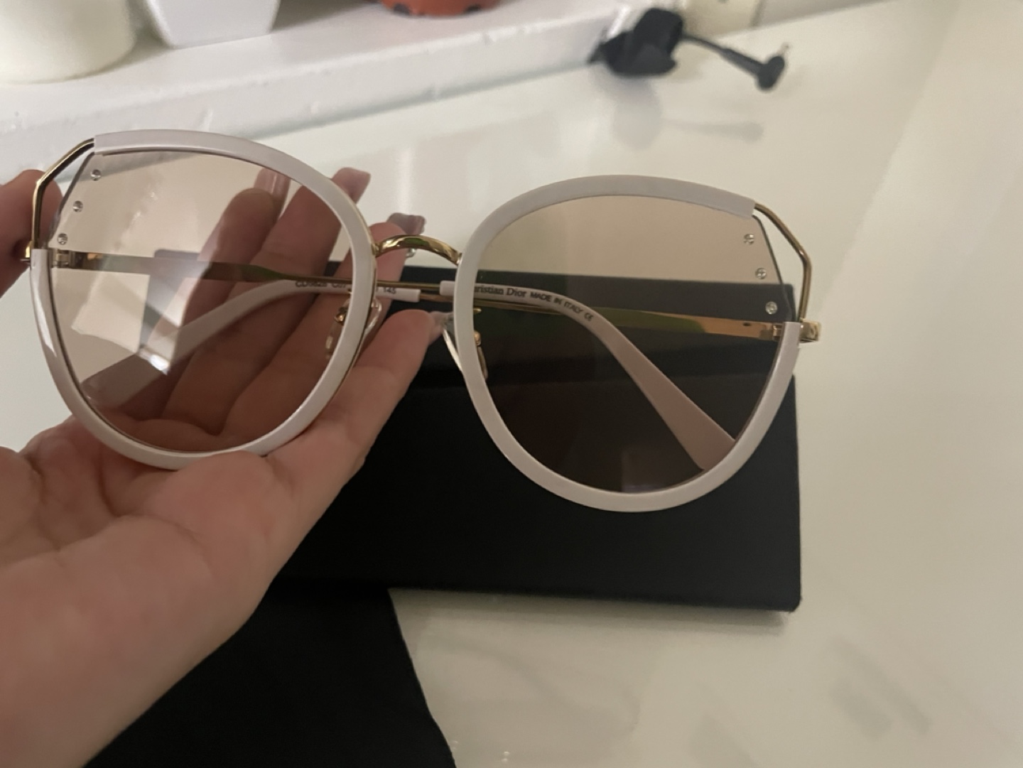 Dior Sunglasses - White and Gold - photo 5