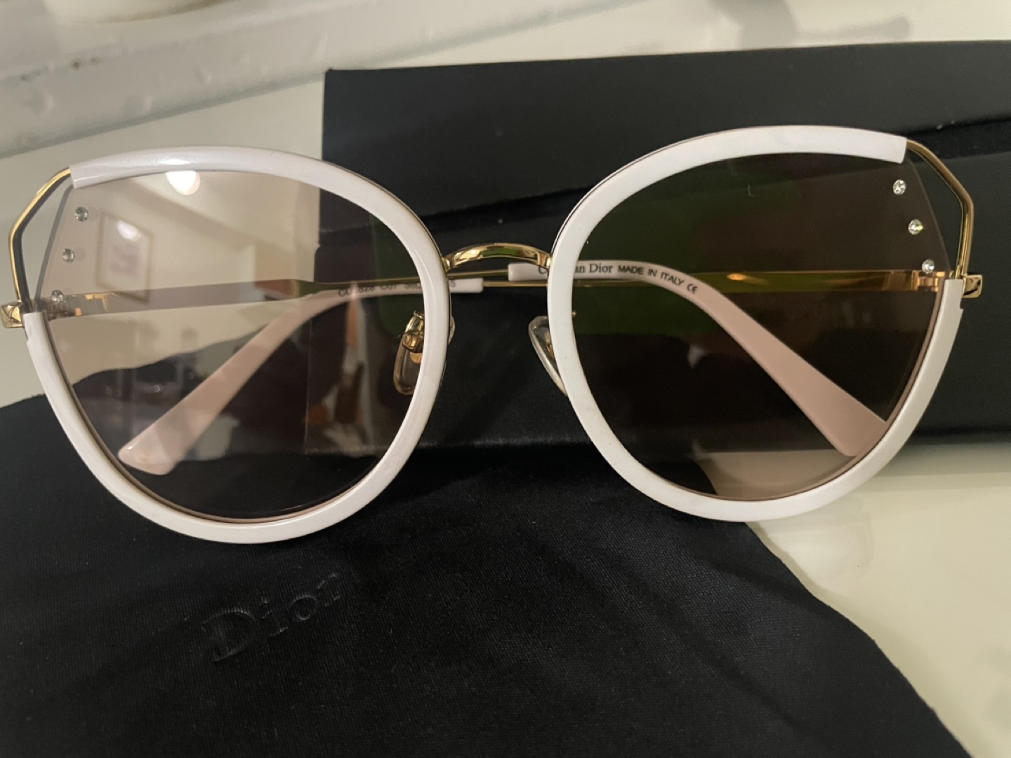 Dior Sunglasses - White and Gold - photo 3