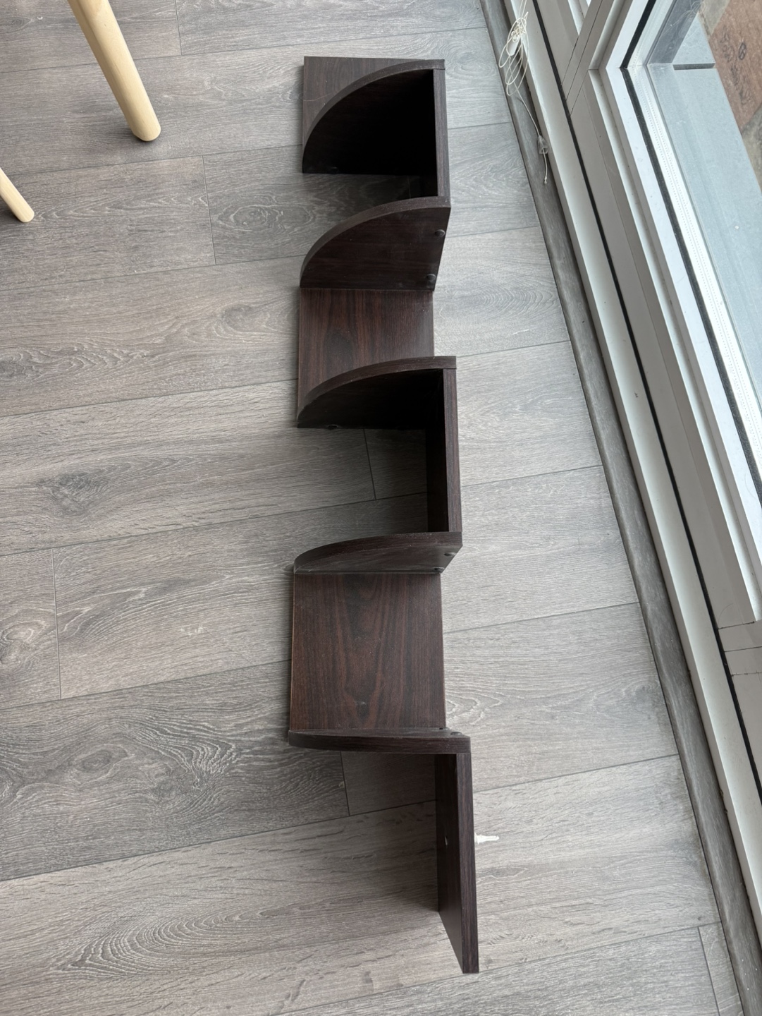 5-Tier Zigzag Floating Corner Shelf - Wall Mounted - photo 2