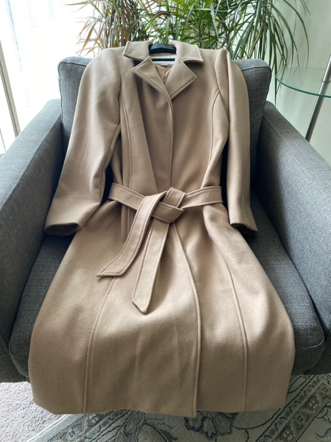 Beige ReVamped Outerwear Wool Blend Coat thumbnail